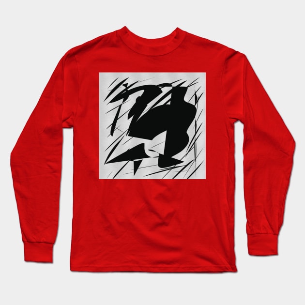 Black-shadow Long Sleeve T-Shirt by daengdesign66